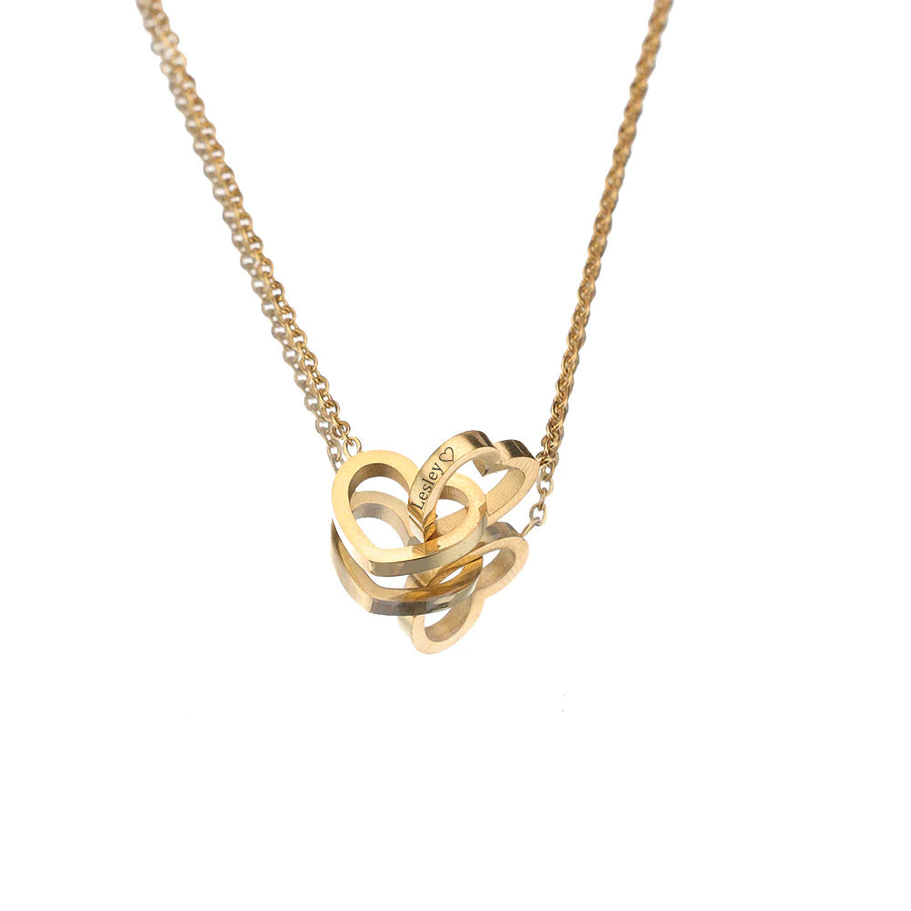 Eternally Preserved Rotating Rose Box With Engraved Heart Necklace